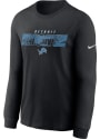 Detroit Lions Nike Playbook T Shirt - Black