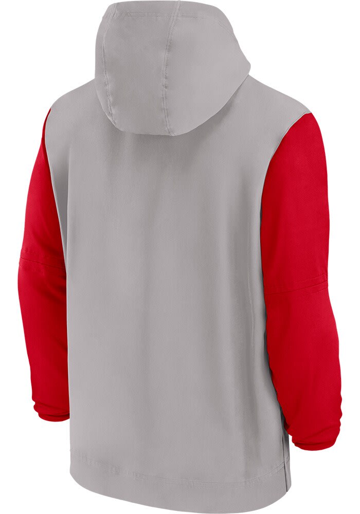 Nike Mens GREY Ohio State Buckeyes Pre Game Player - 173209073