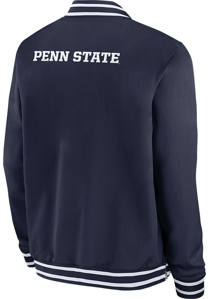 Nike ネイビースタジャン Nike Mens NAVY Penn State Nittany Lions Sideline Bomber - 173209143