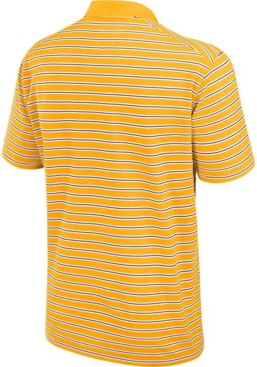 Nike LSU Tigers Mens Gold Stripe Short Sleeve Polo