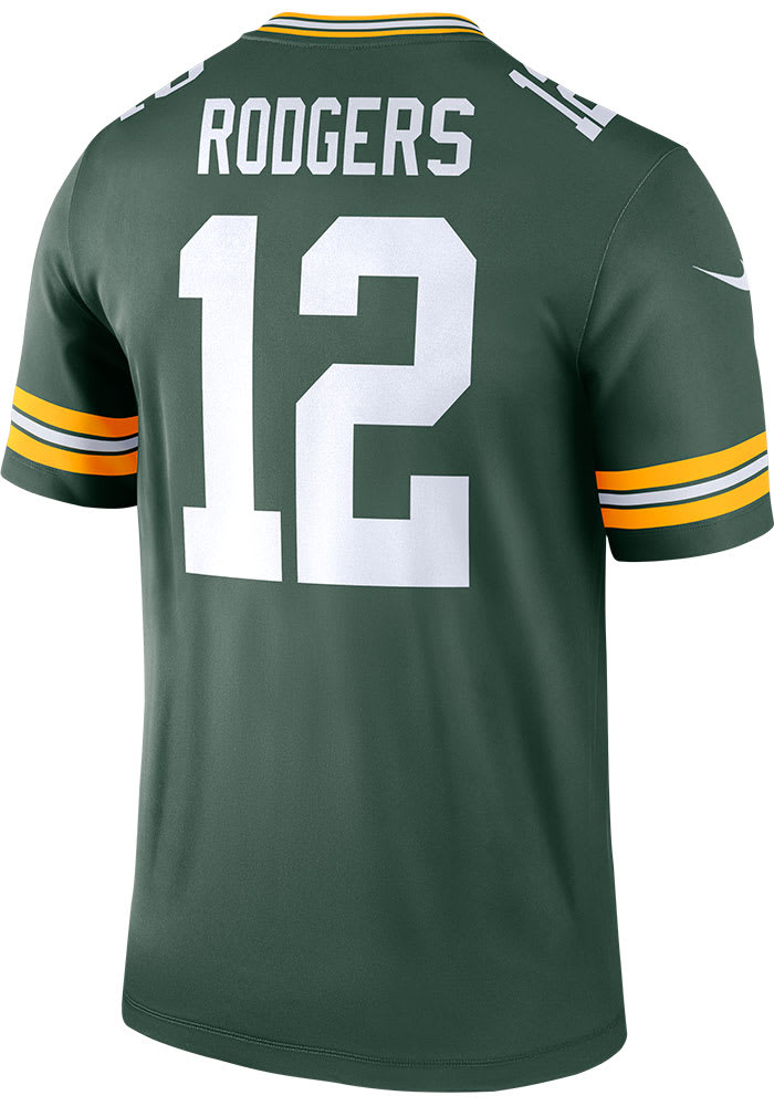 Aaron Rodgers Green Bay Packers Home Legend Jersey Green