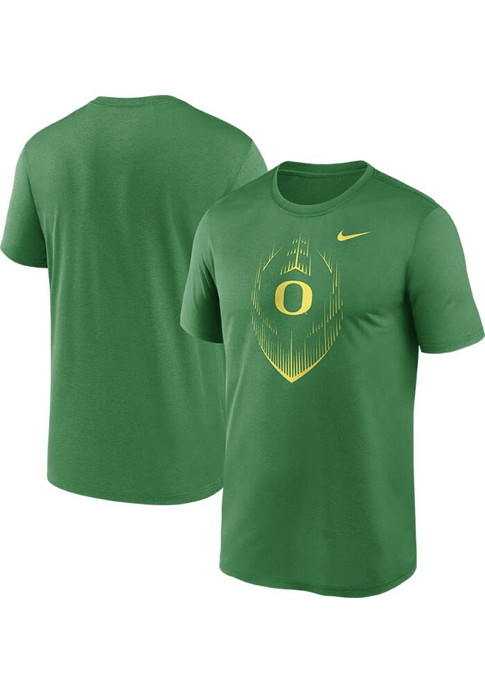 Nike Oregon Ducks GREEN Legend Football Short Sleeve T Shirt