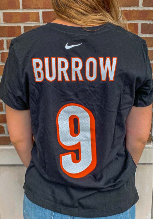 Joe Burrow 9 Cincinnati Bengals Nike logo Shirt - Yeswefollow