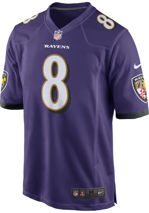 Lamar Jackson  Nike Baltimore Ravens Purple Home Game Football Jersey
