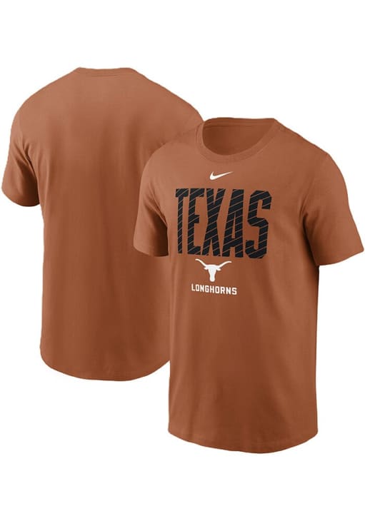 Nike Texas Longhorns Burnt Orange Big Name Seasonal Short Sleeve T Shirt