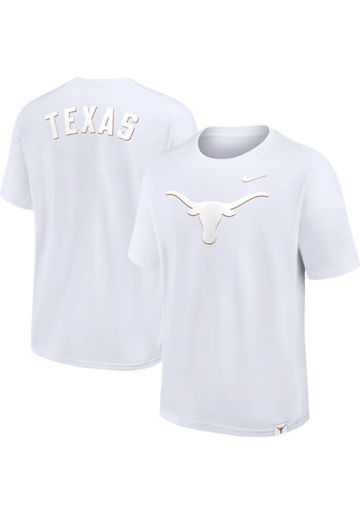 Nike Texas Longhorns White Max90 Short Sleeve T Shirt