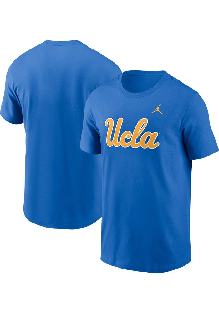 Nike BLUE UCLA Bruins Jordan Cotton Logo Short Sleeve T Shirt