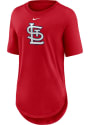 St Louis Cardinals Womens Nike Weekend T-Shirt - Red