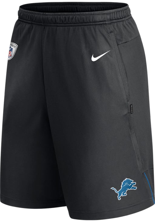 Detroit Lions Nike Black Coach Knit Shorts