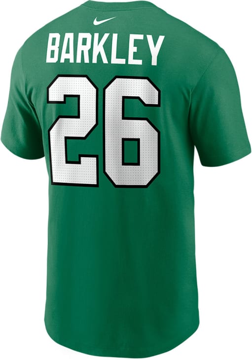 Saquon Barkley Philadelphia Eagles Kelly Green Alt Short Sleeve Player T Shirt