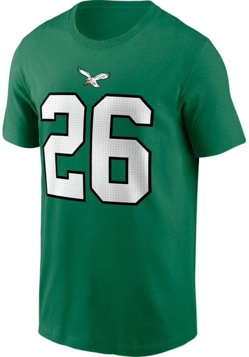 Saquon Barkley Philadelphia Eagles Kelly Green Alt Short Sleeve Player T Shirt