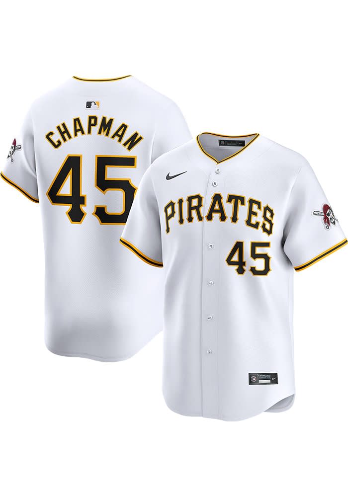 Aroldis Chapman Nike Pittsburgh Pirates Mens White Home Limited Baseball Jersey