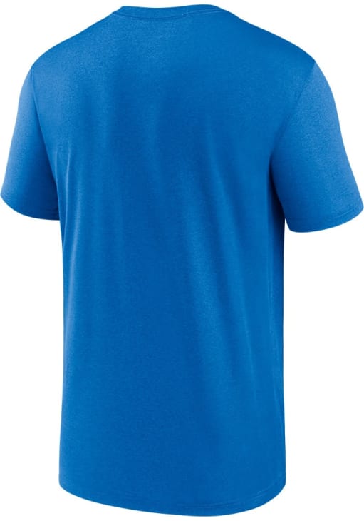 Nike Detroit Lions Blue Legend Wordmark Short Sleeve T Shirt