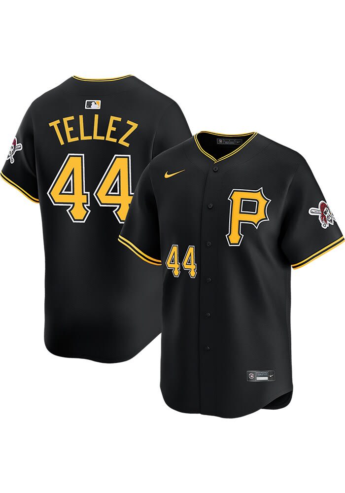 Rowdy Tellez Pittsburgh Pirates Mens BLACK Alt 2024 Limited