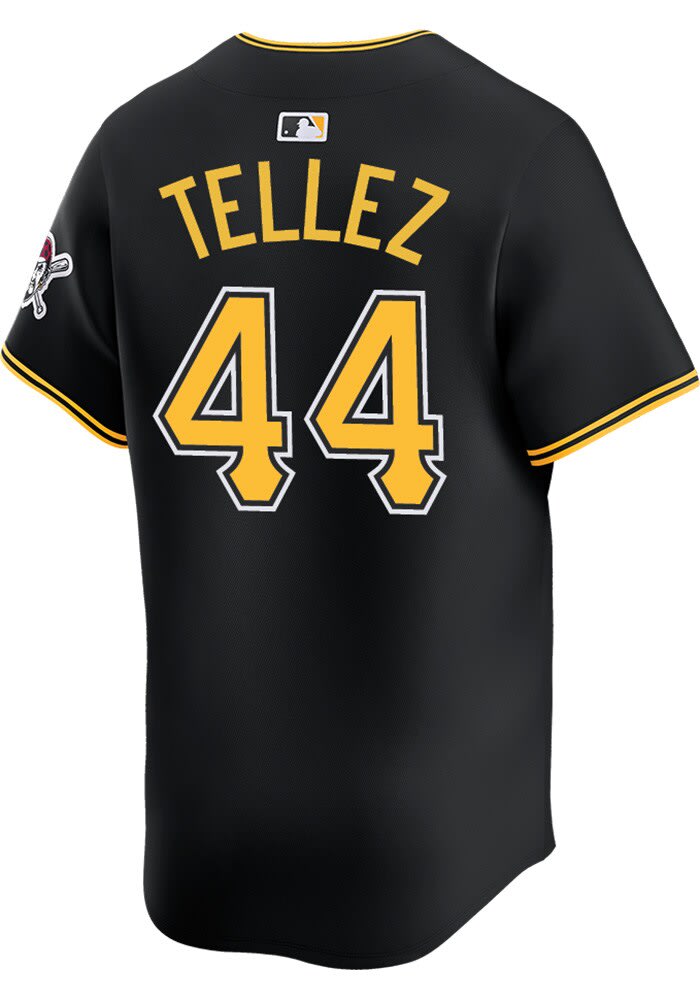 Rowdy Tellez Pittsburgh Pirates Mens BLACK Alt 2024 Limited