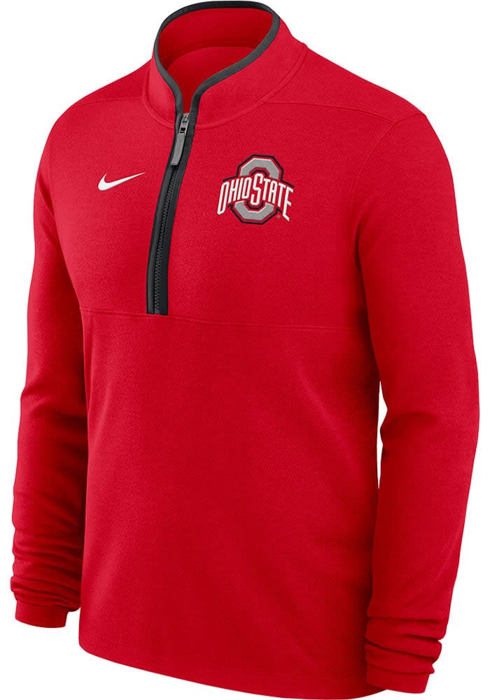 Ohio State University Buckeyes OSU Men’s XL Red Embroidered outlet Knit 1/4 Zip Sweater