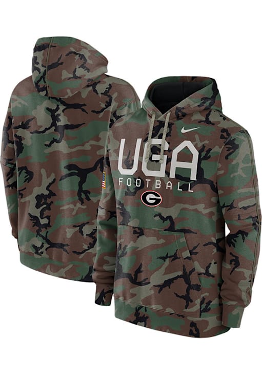 Nike Georgia Bulldogs Mens Military Appreciation Fleece Hoodie CAMO