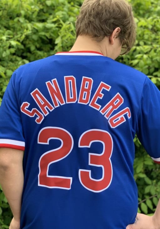 Ryne Sandberg Chicago Cubs Nike 94-96 Alternate Throwback Cooperstown Jersey - Blue