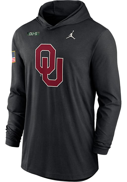 Nike Oklahoma Sooners Mens BLACK Military Appreciation Light