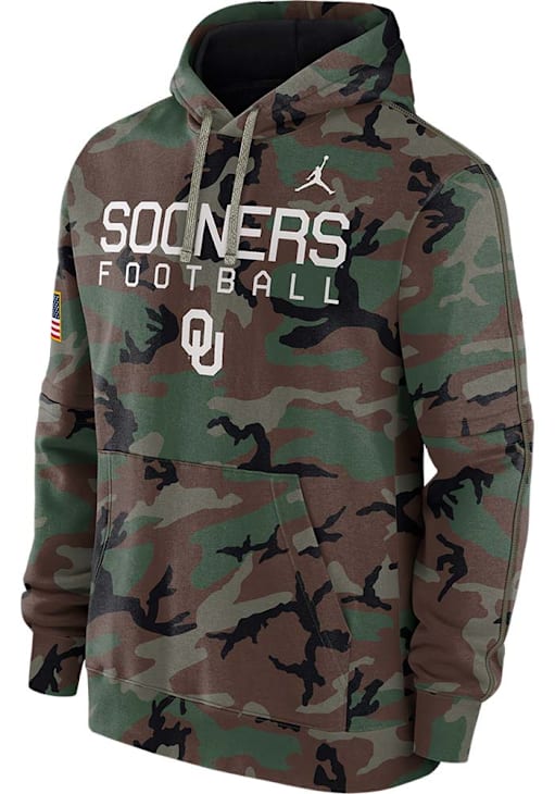 Nike Oklahoma Sooners Mens CAMO Military Appreciation Fleece