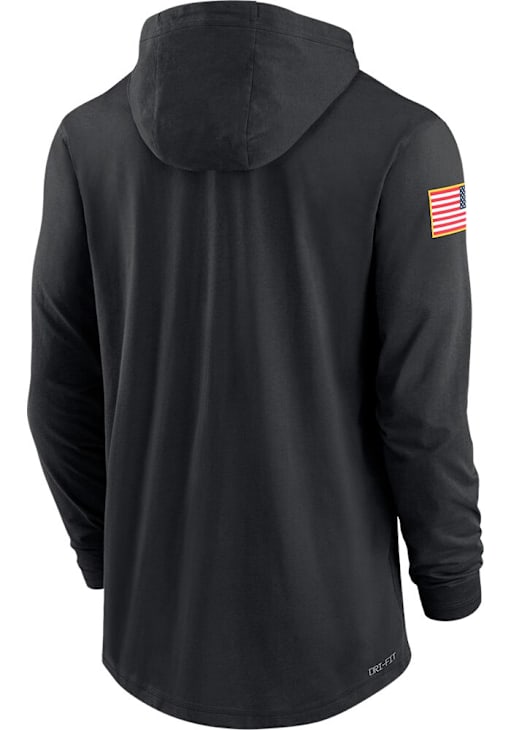Nike Texas Longhorns Mens Black Military Appreciation Light Weight Long Sleeve Hoodie