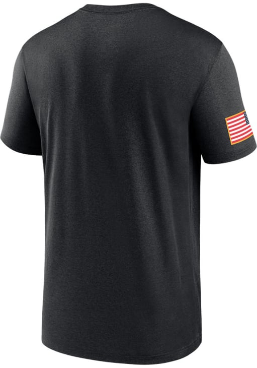 Nike Alabama Crimson Tide Black Military Appreciation Legend Short Sleeve T Shirt