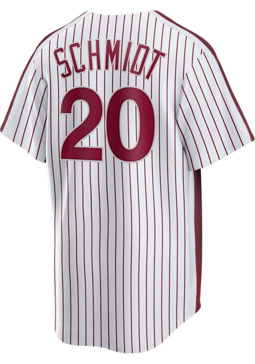 Mike Schmidt Philadelphia Phillies Nike Throwback Cooperstown Jersey - White