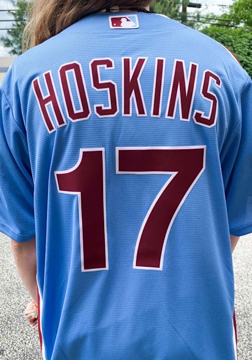 Rhys Hoskins Phillies Replica Throwback Jersey