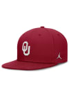 Main image for Nike Oklahoma Sooners Mens Cardinal Dri Fit Pro Structured Square Bill Cap Fitted Hat