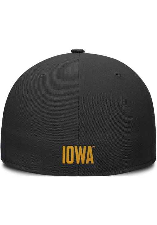 Nike Iowa Hawkeyes Mens Black Nike True Wool Fitted Cap Fitted Hat