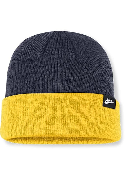Michigan Wolverines Nike BLUE Nike Terra Standard Cuff Beanie Mens