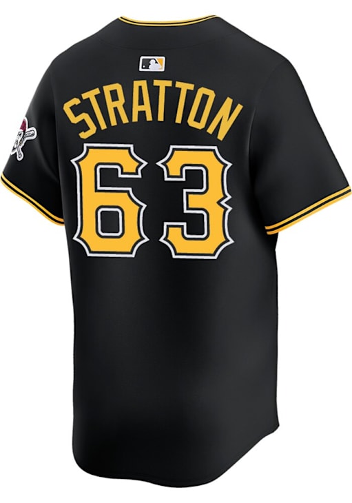 Hunter Stratton Pittsburgh Pirates Mens BLACK Alt 2024 Limited