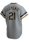 Main image for Roberto Clemente Pittsburgh Pirates Nike Throwback Cooperstown Jersey - Grey