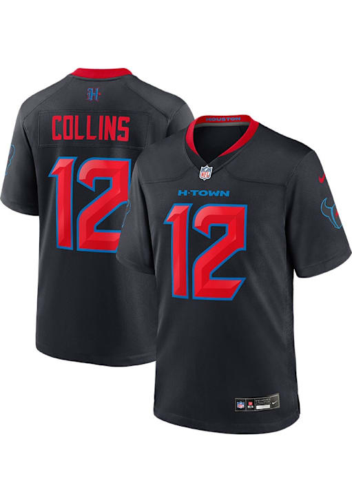 Nico Collins Houston Texans NAVY Alt Game Jersey 173212151