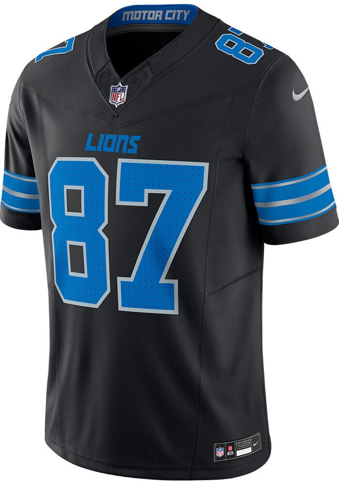 Sam LaPorta Detroit Lions Mens BLACK Alt Limited Football Jersey