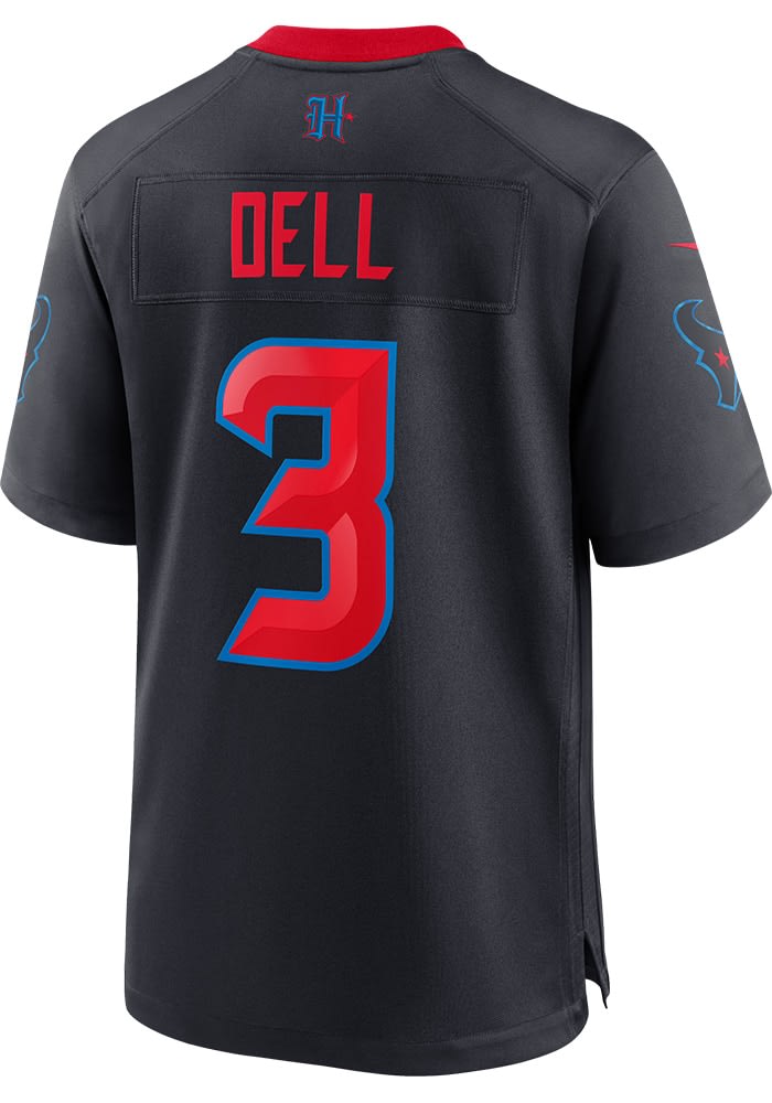 Tank Dell Houston Texans NAVY Alt Game Jersey - 173212179