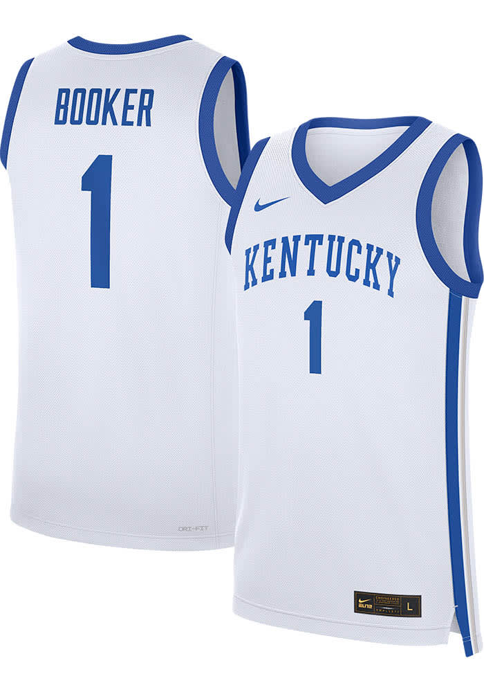 Devin Booker Kentucky Wildcats Name and Number Jersey White