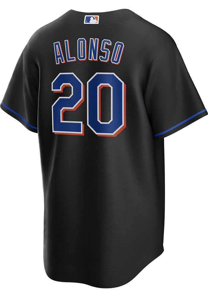 Pete Alonso New York Mets Mens Replica BLACK Alt Jersey