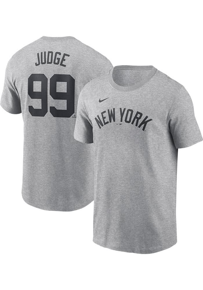 Aaron Judge New York Yankees Grey Road Short Sleeve Player T Shirt