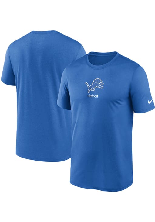 Nike Detroit Lions Blue Legend Size Short Sleeve T Shirt
