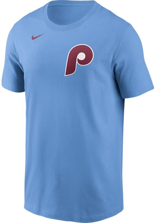 JT Realmuto Philadelphia Phillies Light Blue Alt FUSE Short Sleeve Player T Shirt