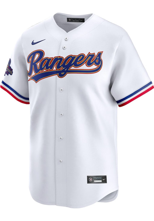 Nike Texas Rangers Mens White 2023 World Series Gold Collection Alt Limited Baseball Jersey