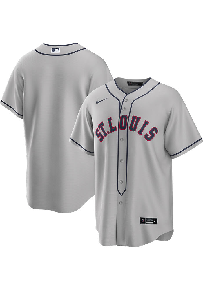 St Louis Cardinals Mens Nike Replica Rickwood Jersey GREY