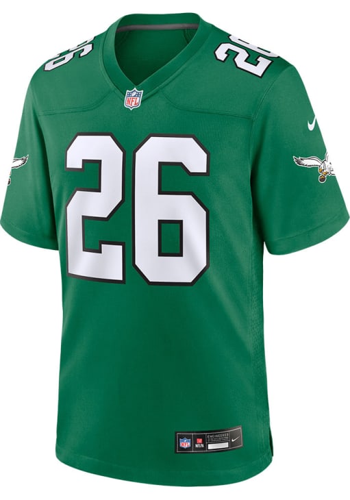 Saquon Barkley  Nike Philadelphia Eagles Kelly Green Alt Football Jersey