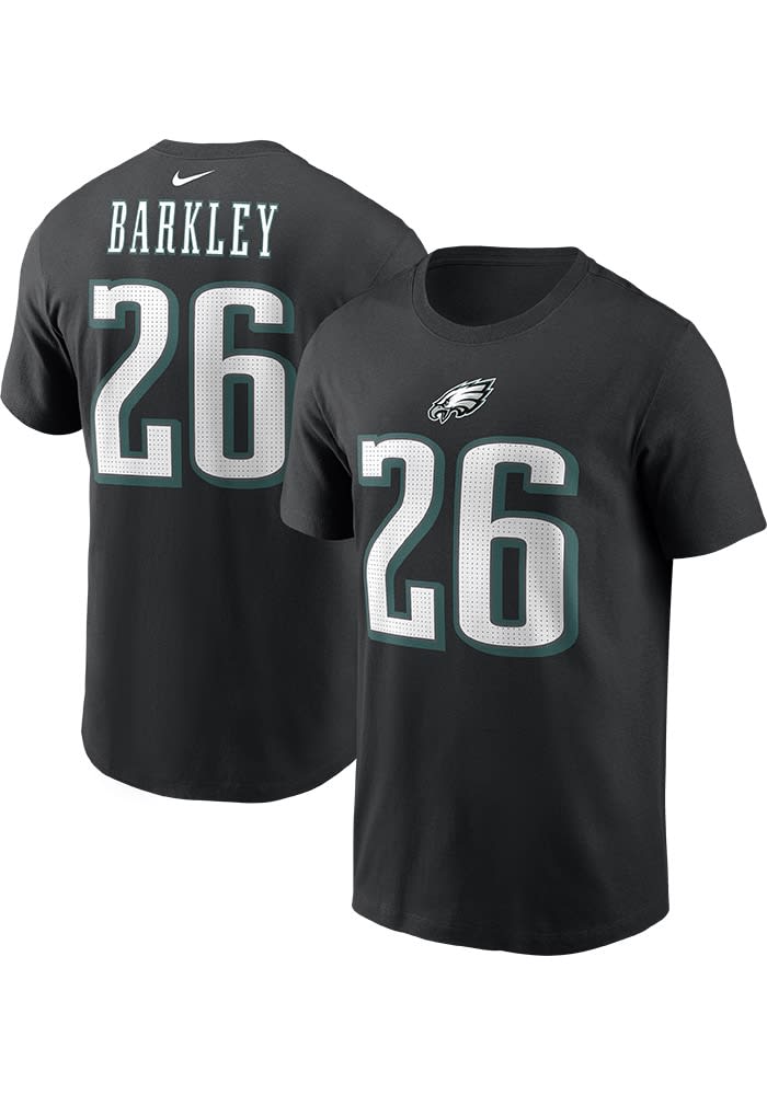 Saquon Barkley Philadelphia Eagles Alt Short Sleeve Player T Shirt BLACK