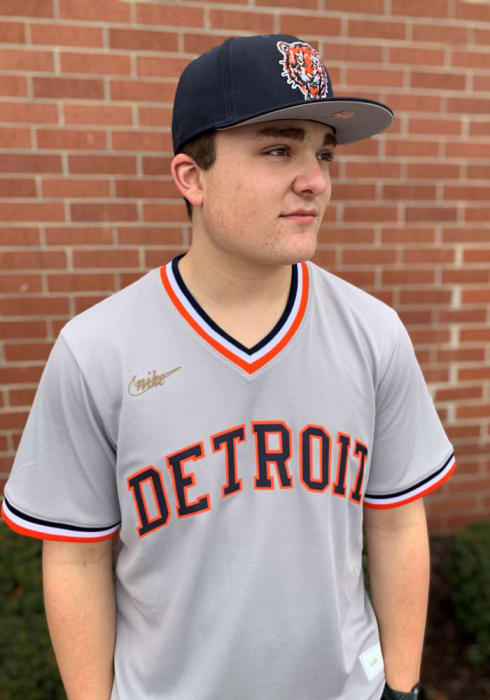 Detroit Tigers Nike 1980s Throwback Cooperstown Jersey