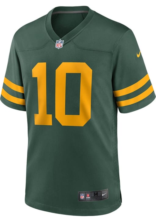 Jordan Love   Green Bay Packers Green Alt Game Football Jersey