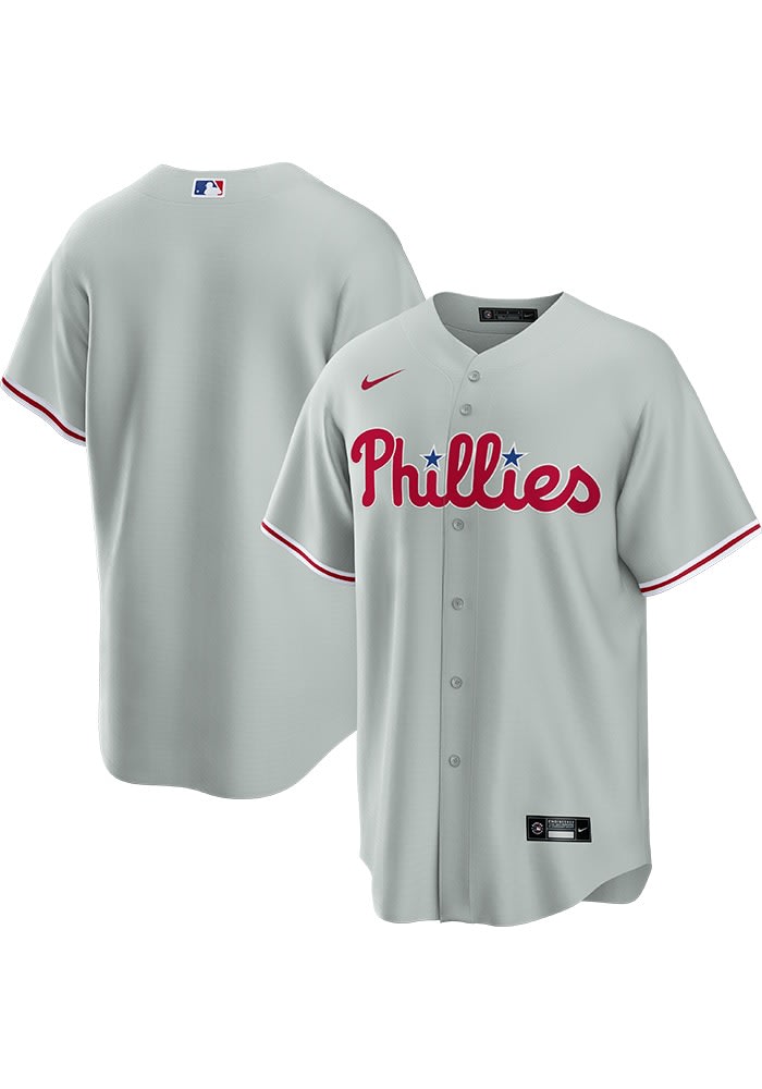 Philadelphia Phillies popular Seranthony Dominguez Nike Game Issued Road Jersey