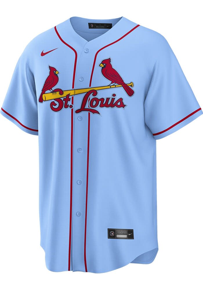 St Louis Cardinals Mens Nike Replica LIGHT BLUE Alternate