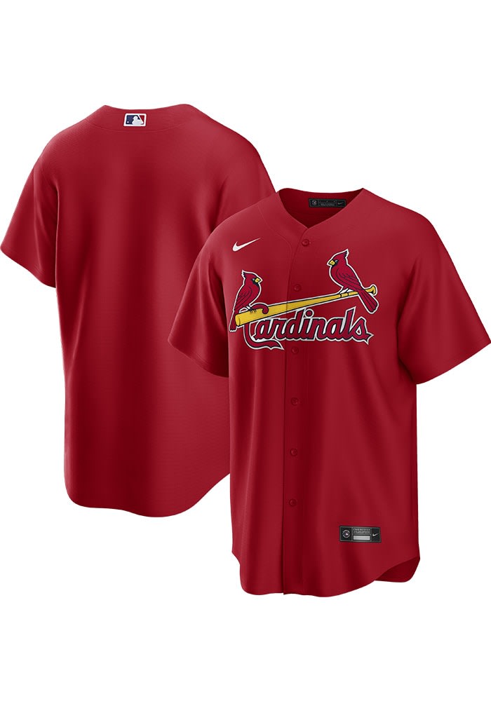 St Louis Cardinals Mens Nike Replica Alternate Jersey RED